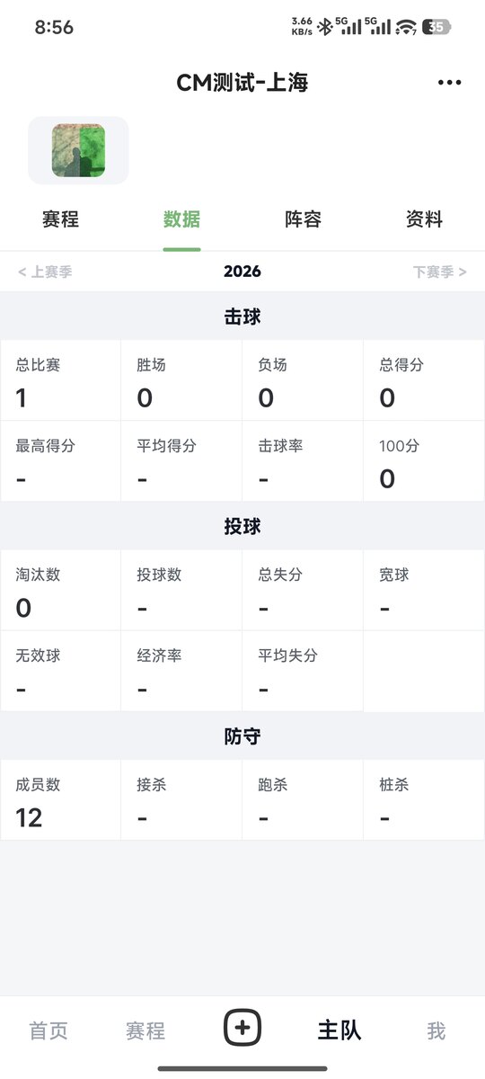 队伍数据